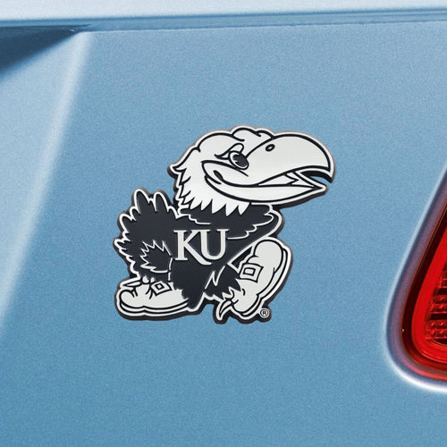 Kansas Jayhawks Emblem - Auto Emblem ~ 3-D Metal