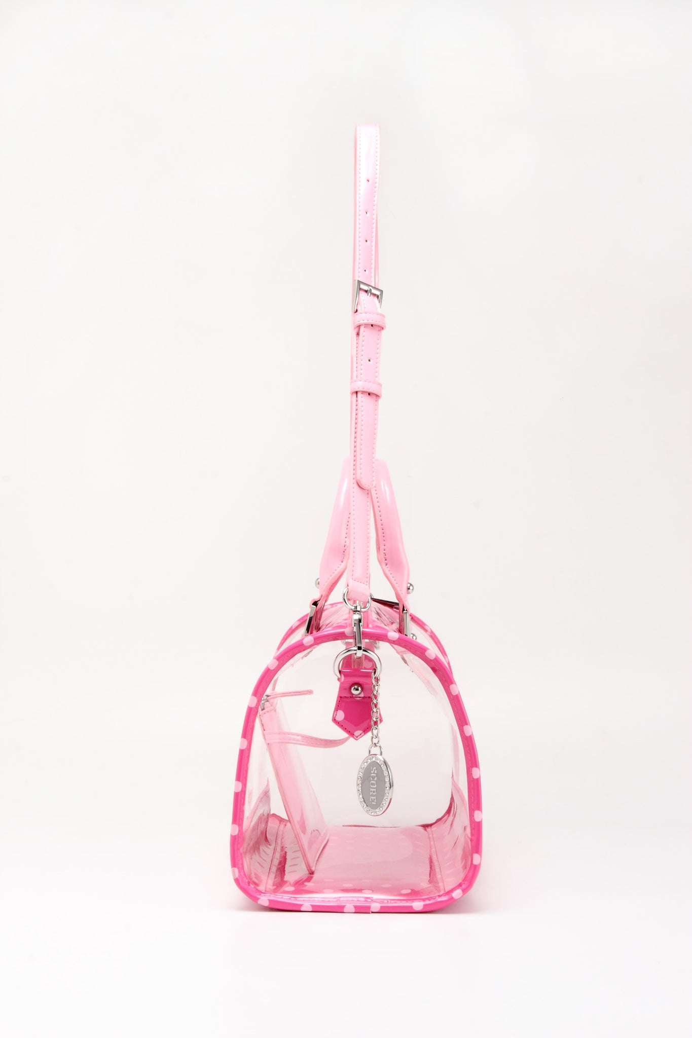 Pink rosé purse, Crocodile, Glazed, Gold. SMALL MICHELLE – MARIA OLIVER