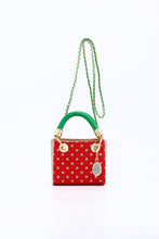 SCORE! Jacqui Classic Top Handle Crossbody Satchel  - Red, Gold and Green
