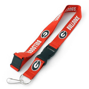 University of GEORGIA Red and Black Bulldogs Officially NCAA Licensed Logo Team Lanyard