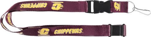 CENTRAL MICHIGAN Chippewas Official NCAA Licensed Maroon Logo Team Lanyard