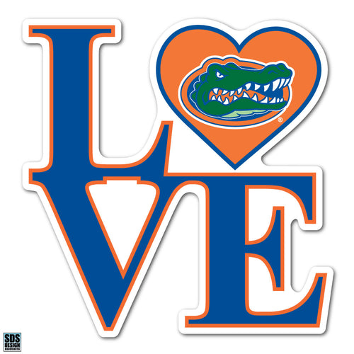 University of Florida UF Gators NCAA Collegiate Logo Super Durable Purse Sticker~ Orange and Blue Love