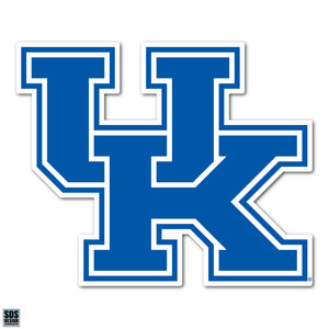 University of Kentucky NCAA Collegiate Logo Super Durable Purse Sticker~ "UK" Wildcats Logo Blue and White