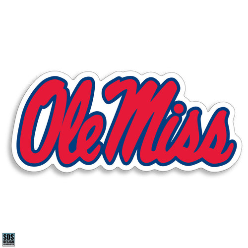 University of Mississippi NCAA Collegiate Logo Super Durable Purse Sticker~ 
