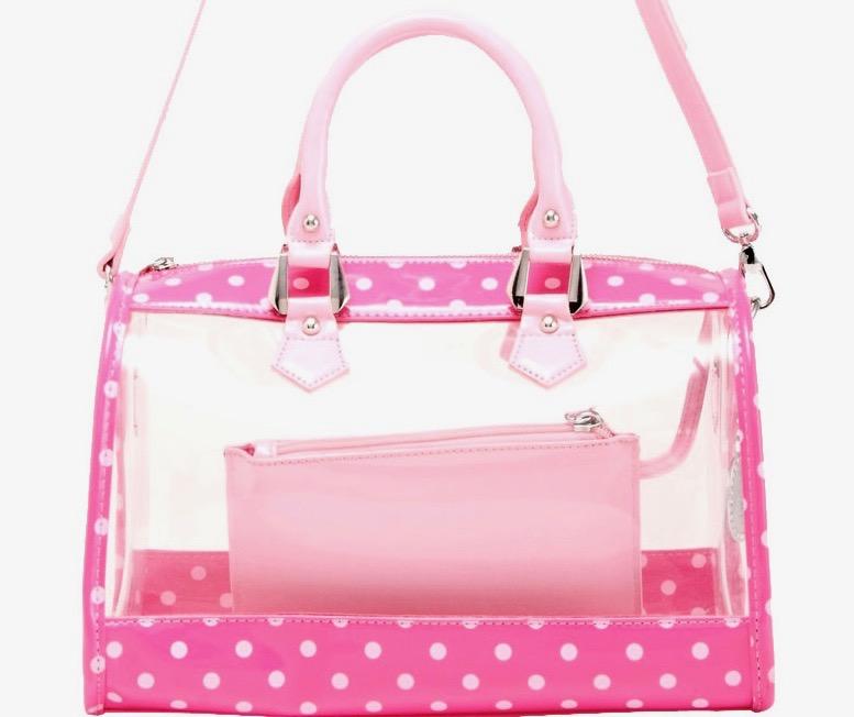 Purrmaid Book|women's Pink Nylon Shoulder Bag - Soft Leather-look Tote With  Zipper