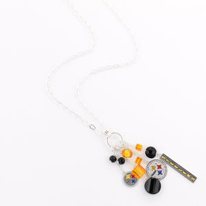 Pittsburgh Steelers Cluster Necklace