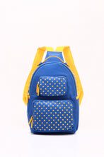 SCORE! Natalie Medium Designer Backpack - Royal Blue & Yellow Gold