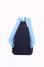 SCORE! Natalie Michelle Medium Polka Dot Designer Backpack  - Navy Blue and Light Blue
