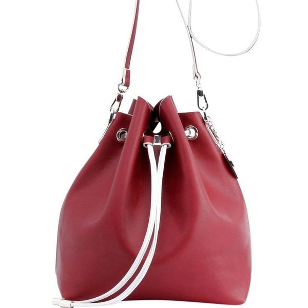 AzuraMart - Longchamp Crossbody Bucket Bag - Red - Small 10054598545