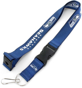 Seattle Seahawks Officially Licensed Blue, White and Green NFL Logo Team Lanyard