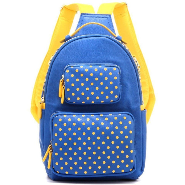 SCORE! The Official Game Day Bag SCORE! Natalie Michelle Large Polka Dot Designer  Backpack- Pink and White