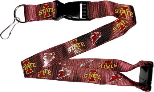 IOWA STATE Red Cardinal and Gold Yellow Officially NCAA Licensed Logo Team Lanyard