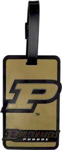 PURDUE University Boilermakers NCAA Licensed SOFT Luggage BAG TAG~ Black and Gold