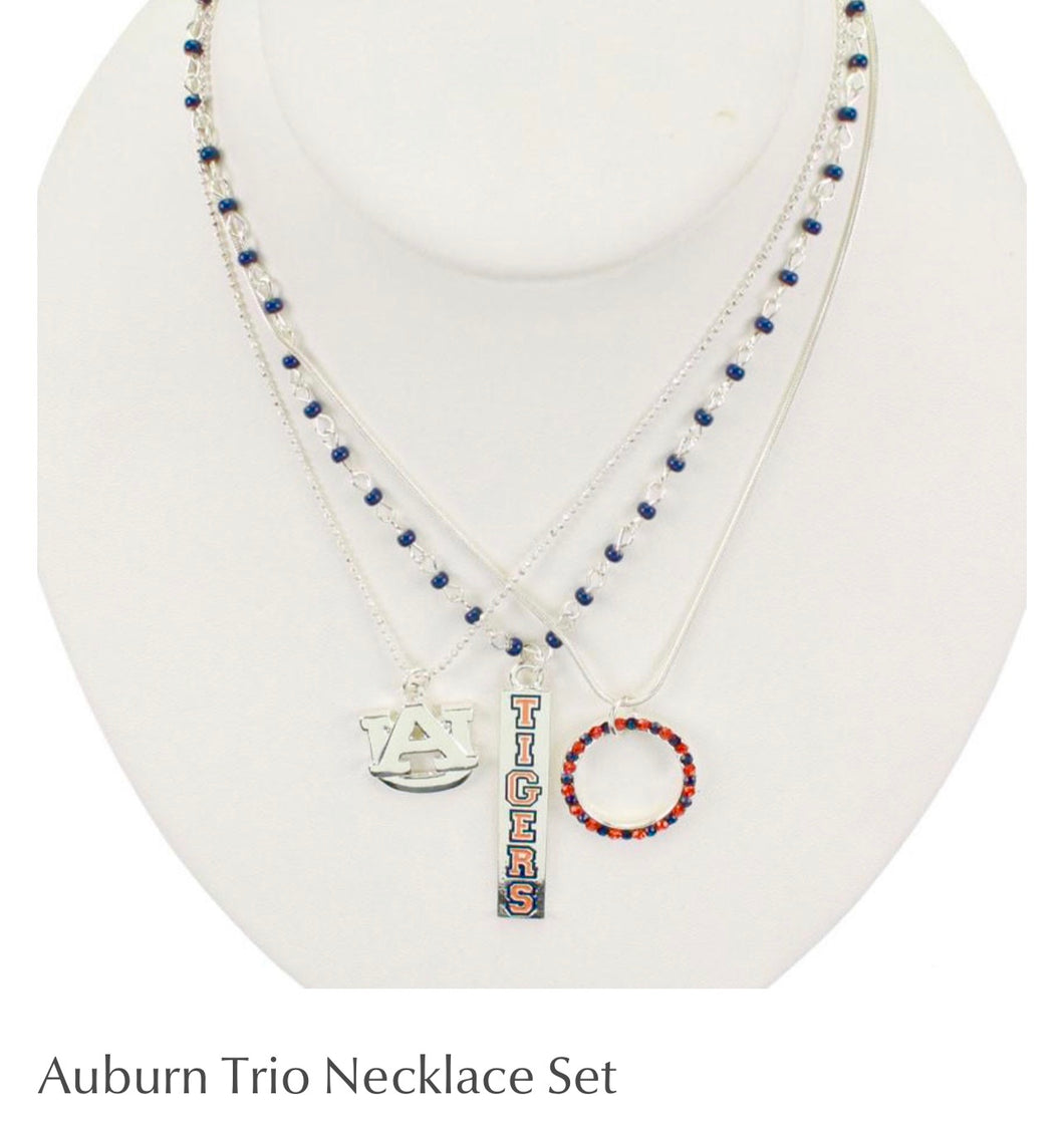 Auburn Trio Necklace Set ~ Officially licensed